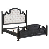 Celina Wood  Poster Bed Black