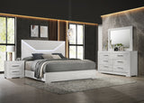 Ives Bedroom Set Grey High Gloss