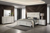 Olivia California King Bedroom Set Pearl White