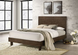 Glenwood 48-inch  Platform Panel Bed Warm Brown