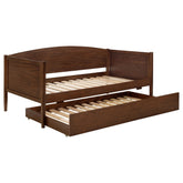 Bozeman Wood Daybed With Trundle Medium Walnut