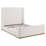 Nala Upholstered  Sleigh Bed Cream