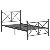 Hart Metal Open Frame Bed Matte Black
