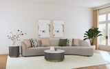 Fayette Upholstered Sectional Sofa Greige