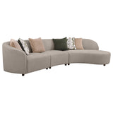 Fayette Upholstered Sectional Sofa Greige