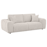Burnett Chenille Upholstered Sofa Set Ivory