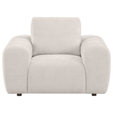 Burnett Chenille Upholstered Accent Chair Ivory