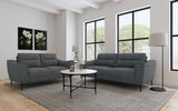 Nolan Upholstered Sofa Set Charcoal