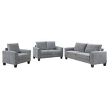 Davis Upholstered Rolled Arm Sofa Grey