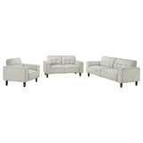Deerhurst Upholstered Track Arm Sofa Set Greige