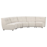 Charlotte Upholstered Modular Sectional Sofa Ivory