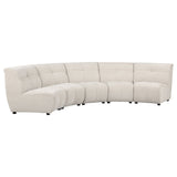 Charlotte Upholstered Modular Sectional Sofa Ivory