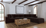 Lakeview Upholstered Modular Sectional Chocolate