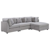 Cambria Upholstered Modular Sectional Sofa Grey