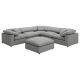 Raleigh Boucle Upholstered Modular Sectional Grey