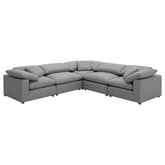 Raleigh Boucle Upholstered Modular Sectional Grey