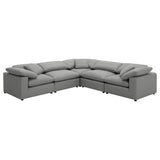 Raleigh Boucle Upholstered Modular Sectional Grey