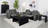 Nolan Upholstered Sofa Set Charcoal