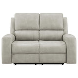 Brickston Triple Power Reclining Loveseat Grey