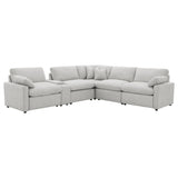 Collins Modular Power Reclining Sectional Dark Grey