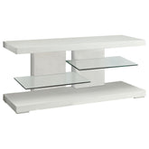 Cogswell 2-shelf Wood 47-inch TV Stand White High Gloss