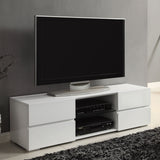Galvin 4-drawer Wood 55-inch TV Stand White High Gloss