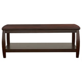 Dixon 1-shelf Rectangular Wood Coffee Table Espresso