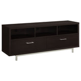 Casey 2-drawer Engineered Wood 60-inch TV Stand Cappuccino