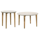 Aldis Coffee and End Table Set White