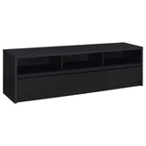 Rutland 59-inch 3-drawer TV Stand Media Console Black