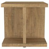Cortona Square Engineered Wood End Side Table Mango