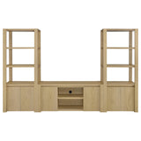 Laurelton 3-piece Entertainment Center TV Stand Light Oak