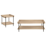 Fallon Rectangular Coffee and End Table Set Natural