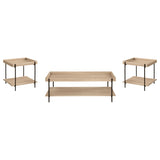 Fallon Rectangular Coffee and End Table Set Natural