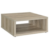 Frisco Square Engineered Wood Coffee Table Dark Pine