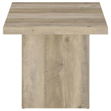 Devar Square Engineered Wood End Table Distressed Pine