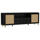 Arini Rattan Cane 2-door TV Stand Media Console