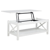 Skyview 44-inch Rectangular Lift Top Coffee Table White