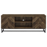 Myles 2-door Engineered Wood 60-inch TV Stand Rustic Oak