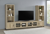 Sachin 79-inch TV Entertainment Center Antique Pine