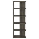 Harrison 71-inch 5-shelf Bookshelf Weathered Grey