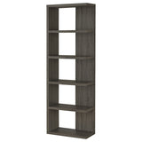 Harrison 71-inch 5-shelf Bookshelf Weathered Grey