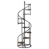 Roseglen 69-inch 8-shelf Staircase Bookshelf Rustic Brown