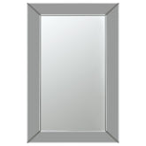 Pinciotti 36 x 24 Inch Beveled Frame Wall Mirror Silver