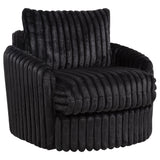 Sarco Corduroy Upholstered Swivel Accent Arm Chair Ivory