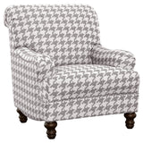 Glenn Upholstered English Arm Accent Chair Blue