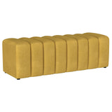 Summer Fabric Upholstered Tufted Accent Bench Charcoal