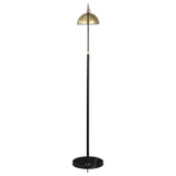 Gloria 74-inch Arched Dome Shade Metal Floor Lamp Black