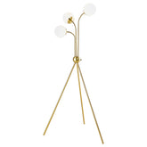 Miley 66-inch Spherical Bulb Tripod Tree Floor Lamp Gold