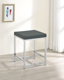 Afshan 3-drawer Vanity Set with Lighting Grey High Gloss